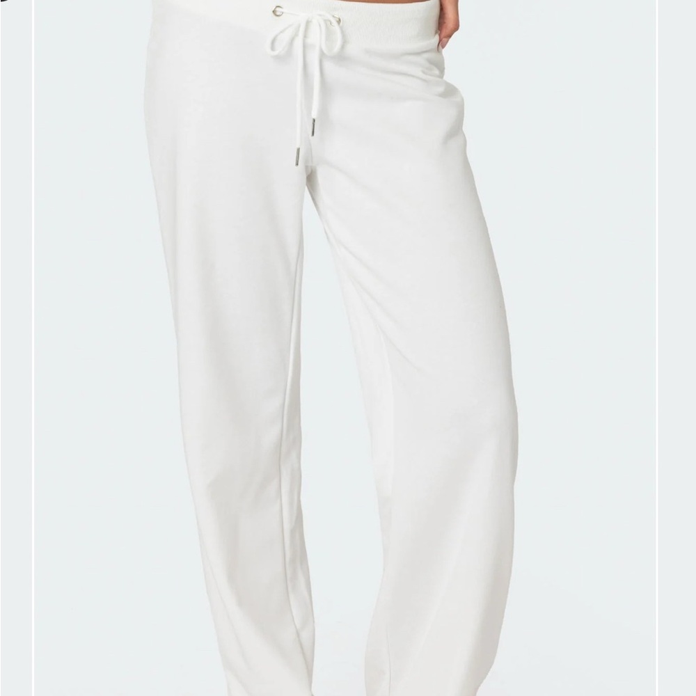 Edikted Straight Leg Drawstring Sweatpants/Joggers